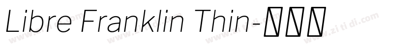 Libre Franklin Thin字体转换